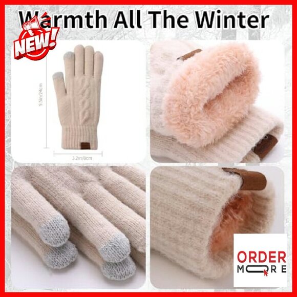 Premium Acrylic Winter Set with Touchscreen Gloves, Hat, Scarf main image 5